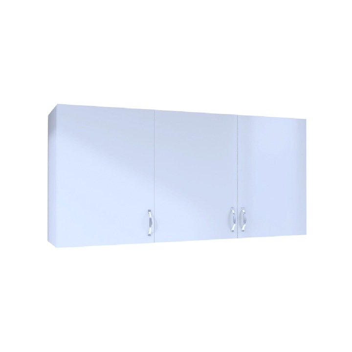 Corp Suspendat Bucatarie Alfa 120x70x33cm, Culoare Alb Mat, Pal 18mm