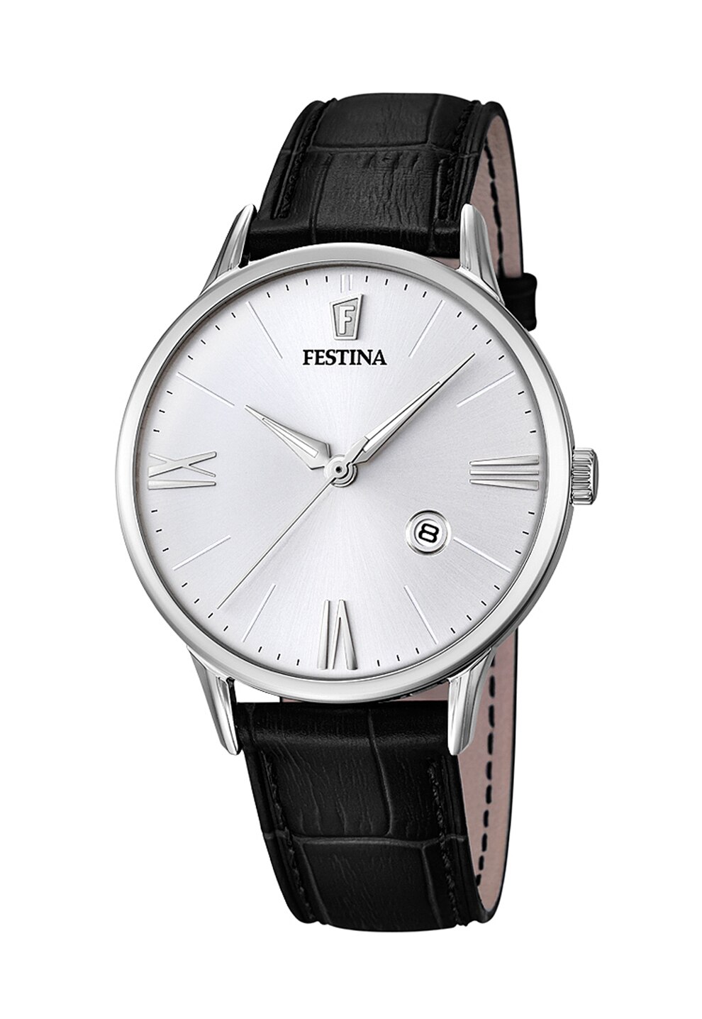 Festina, Ceas cu o curea de piele, Negru
