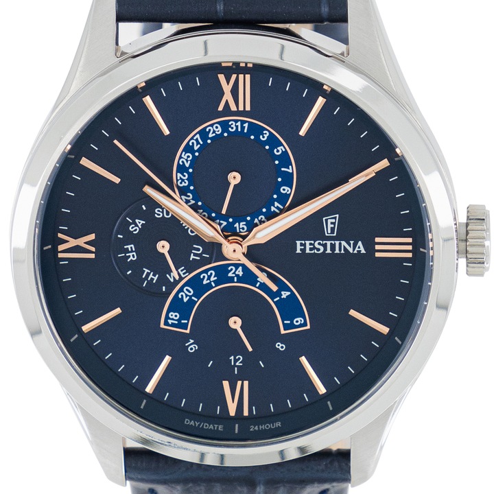 Festina, Кварцов часовник с кожена каишка