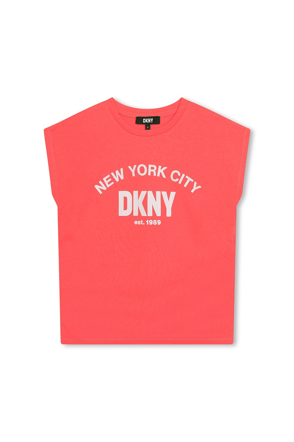 DKNY, Tricou cu imprimeu logo, Corai, 162 CM
