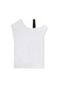 DKNY, Rochie-tricou cu logo, Alb