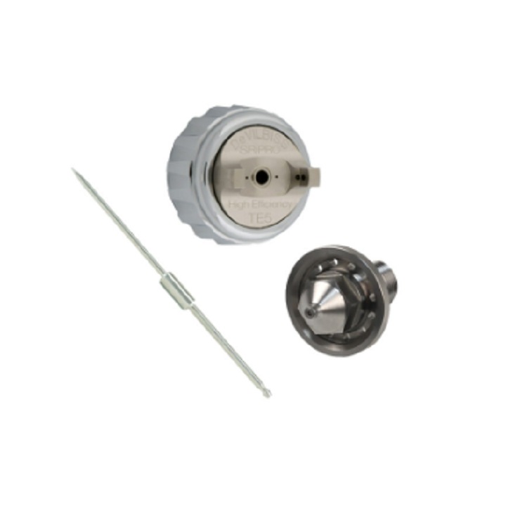 Kit reparatie pistol de vopsit De Vilbiss Trio Deal, TE5, 0.8 mm, pentru pistolul de vopsit DeVilbiss SRi Pro Lite