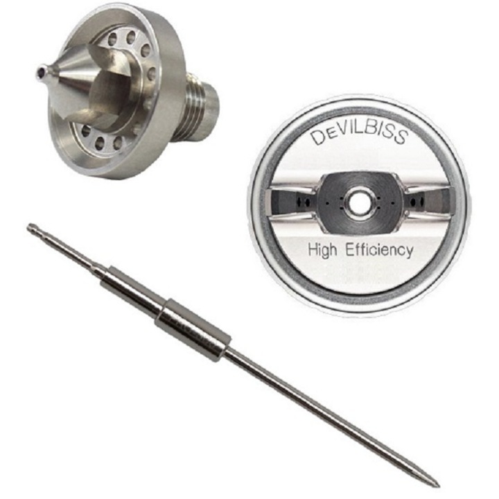 Set reparatie pistol vopsit De Vilbiss, cap aer T110, ac si duza 1.1 mm