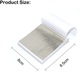 Set 100 foite imitatie aur, Axroad Mall, Nu este usor sa se estompeze si sa se oxideze, Usor de separat si de utilizat, Pentru artizanat, rasina, pictura, mobilier, decoratiuni, Hartie, 8.5cmx8cm, Argintiu