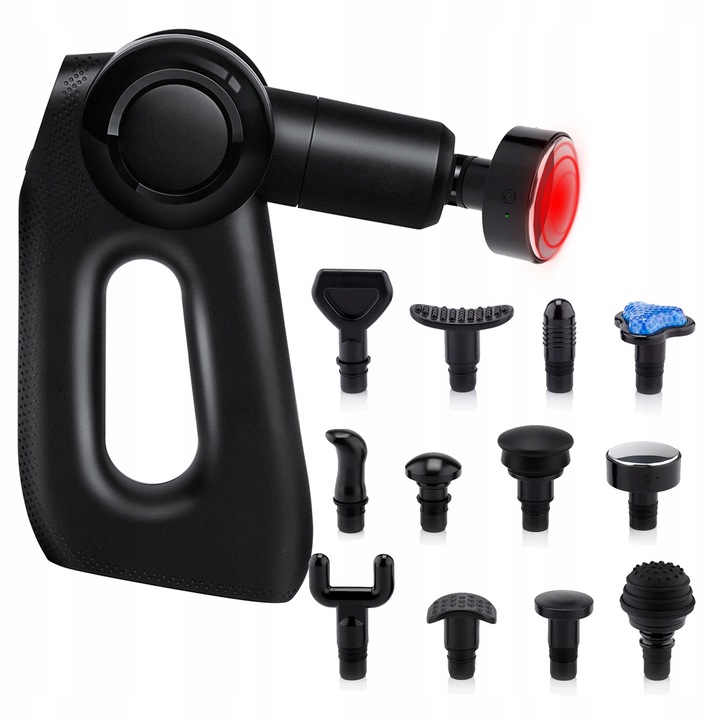 Комплект масажор/13 глави, Medivon, 5 режима, 39W, 23x24x9 мм, черен