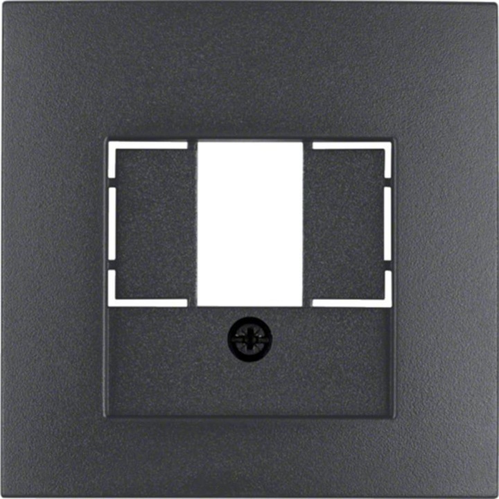 Placa priza difuzor, Berker, Negru