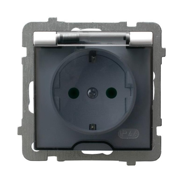 Единичен контакт, Ospel, IP44, сив