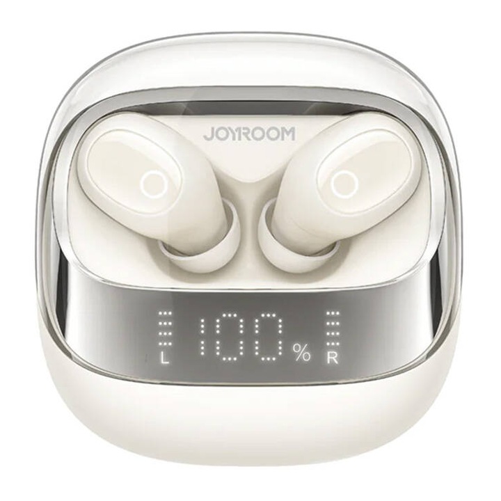 Joyroom JR-DB2 Vezeték nélküli fülhallgató, Bluetooth 5.3, 500 mAh, IP54, USB-C, fehér