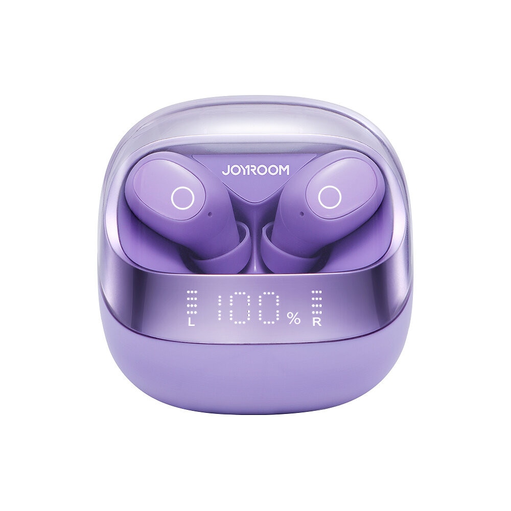 Casti Bluetooth 5.3, True Wireless, Digital Display, IP54 -JoyRoom (JR-DB2) - Purple