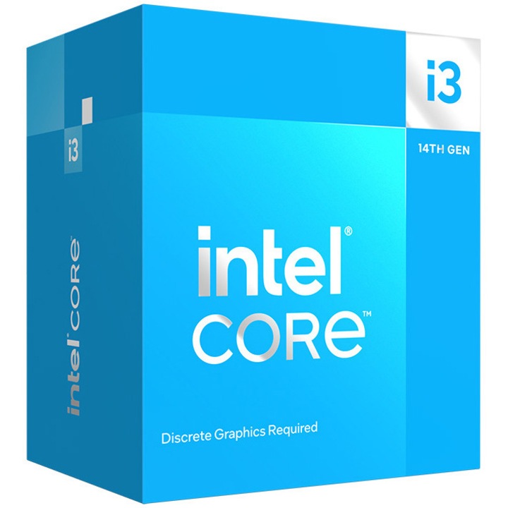 Процесор Intel® Core™ i3-14100F, До 4.7 GHz turbo, 12MB L3, Socket LGA1700, Без вградено видео