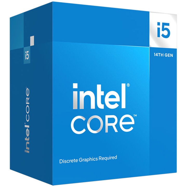 Procesor Intel® Core™ i5-14400F, pana la 4.7 GHz turbo, 20MB L3, Socket LGA1700, fara video integrat