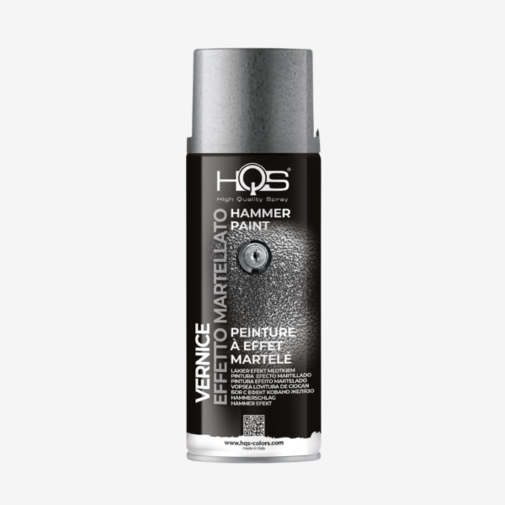 Spray HQS cu efect lovitura de ciocan, 400 m, culoare Argint
