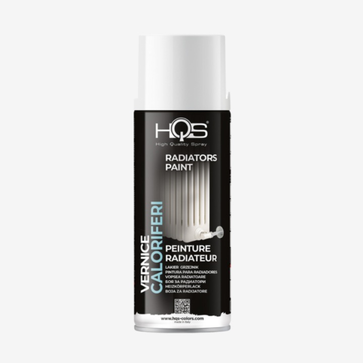 Spray HQS Radiator, email pentru calorifere alb, 400 ml