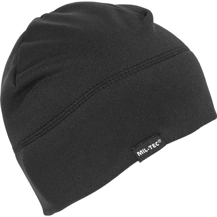 Еърсофт тактическа шапка ARMY-BEANIE Мека черна Mil-Tec
