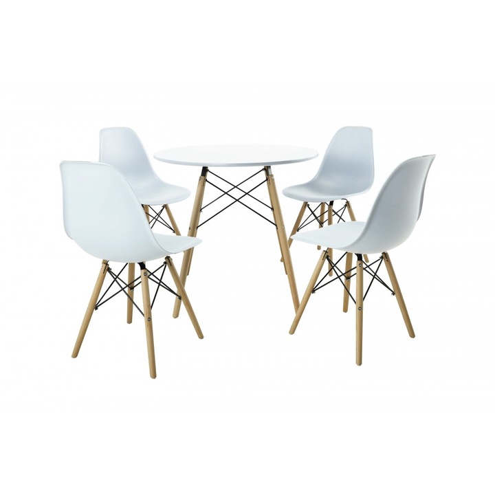 Set masa DA151W + 4 scaune DA232W