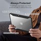 Husa compatibila cu Apple iPad Pro 11 (2021), Magnetica, Anti-soc, 3 in 1, FONIX HardBack 360, Policarbonat dur, Flip cover detasabil, Protectie fata-spate, Functie stand, Auto-Wake / Auto-Sleep, Margini ridicate, Transparent/Negru