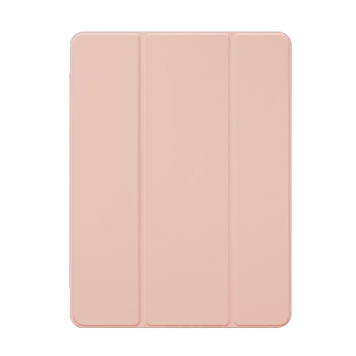 Apple iPad Air 4 (2020) készülékkel kompatibilis burkolat, erősen mágnesezett, FlipCover Fusion, Ökológiai bőr, Állvány funkció, Automatikus felébredés, Elülső hátsó védelem, Karcolásgátló, Csúszásgátló bevonat, Rózsaszín