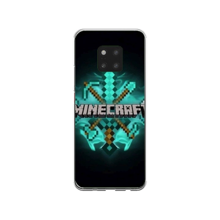 Персонализиран калъф Swim Case за Huawei Mate 20, Minecraft модел №2, многоцветен, S1D1M0126