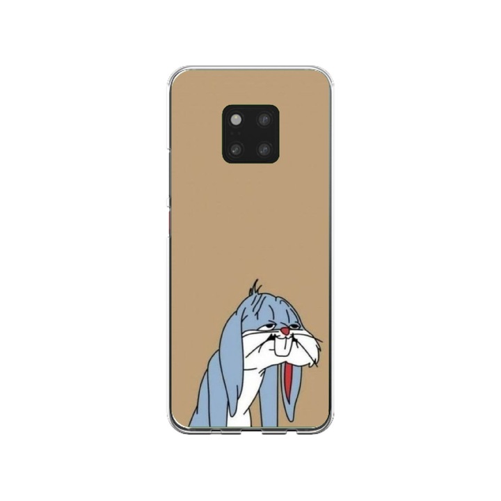 Персонализиран калъф Swim Case за Huawei Mate 20 Pro, модел Tired Bunny, многоцветен, S1D1M0027