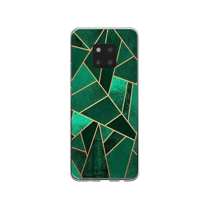 Персонализиран калъф Swim Case за Huawei Mate 20, модел Emerald, многоцветен, S1D1M0287