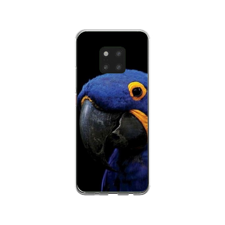 Персонализиран калъф Swim Case за Huawei Mate 20 Pro, модел Blue Parrot, многоцветен, S1D1M0145