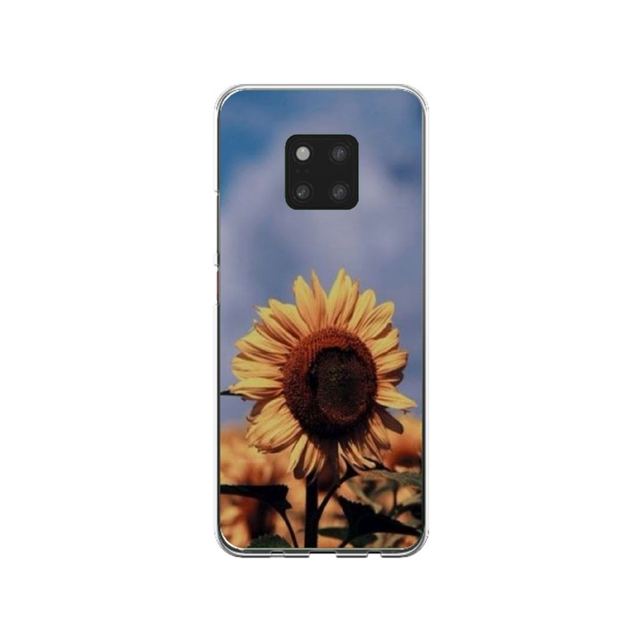 Персонализиран калъф Swim Case за Huawei Mate 20, модел Sunflower #1, многоцветен, S1D1M0193