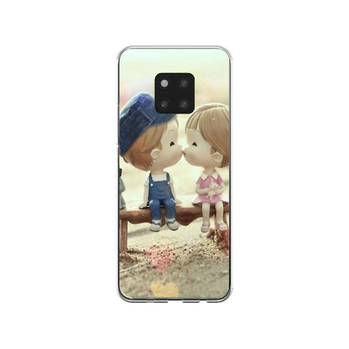 Персонализиран калъф Swim Case за Huawei Mate 20, модел Kiss, многоцветен, S1D1M0259