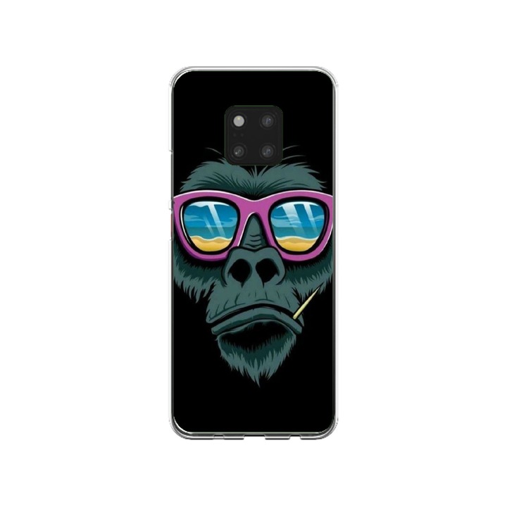 Персонализиран калъф Swim Case за Huawei Mate 20, модел Gorilla, многоцветен, S1D1M0288