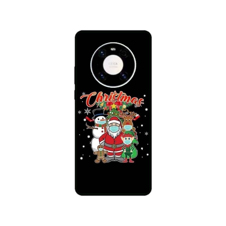 Персонализиран калъф Swim Case за Huawei Mate 40 Pro, Covid Коледен модел, многоцветен, S1D1M0054