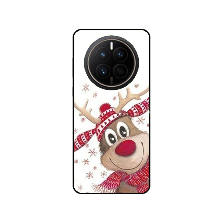 Husa personalizata HQPrint pentru Huawei Mate 50, model Reindeer #3, multicolor, S1D1M0053