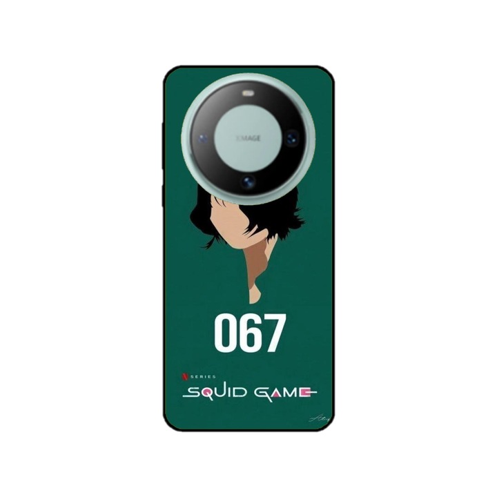 Персонализиран калъф за плуване и силиконов калъф за Huawei Mate 60 Pro, модел Squid Game #16, многоцветен, S1D1M0188