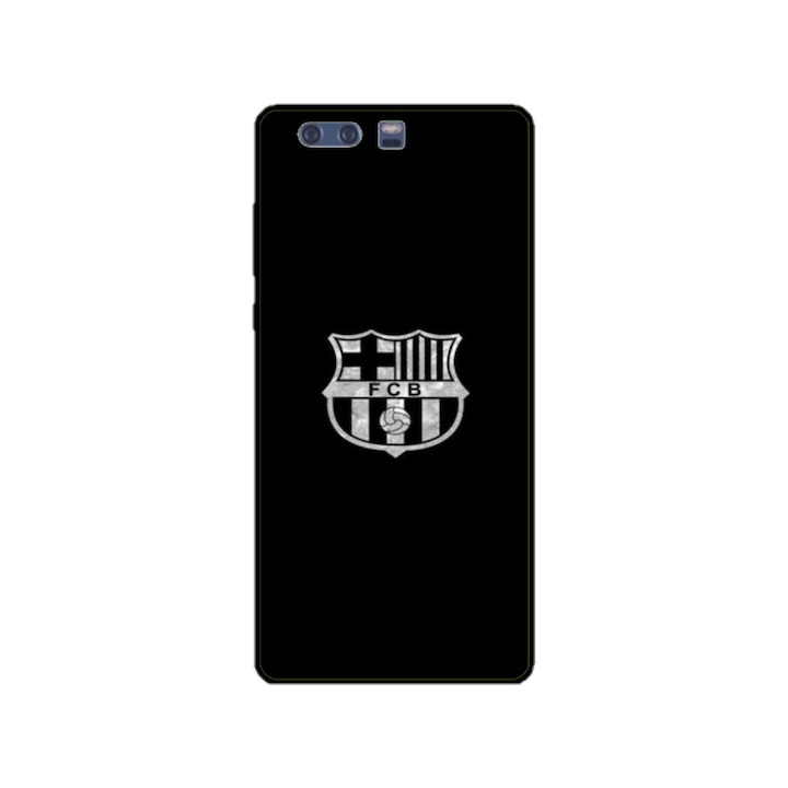 Husa personalizata HQPrint si Folie de Silicon pentru Huawei P10, model Barcelona, multicolor, S1D1M0070