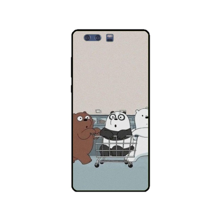 Husa personalizata HQPrint si Folie de Silicon pentru Huawei P10, model Scooby Doo #2, multicolor, S1D1M0164