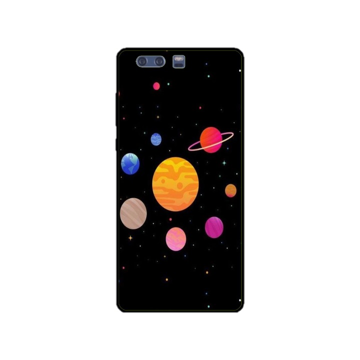 Персонализиран калъф за плуване за Huawei P10 Plus, модел Colorful Galaxy, многоцветен, S1D1M0283