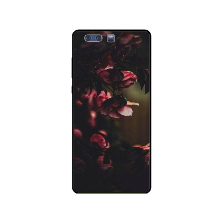 Husa personalizata HQPrint si Folie de Silicon pentru Huawei P10, model Flowers #20, multicolor, S1D1M0344