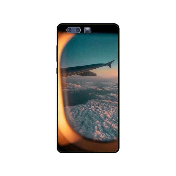 Husa personalizata HQPrint si Folie de Silicon pentru Huawei P10, model Nice View #4, multicolor, S1D1M0078