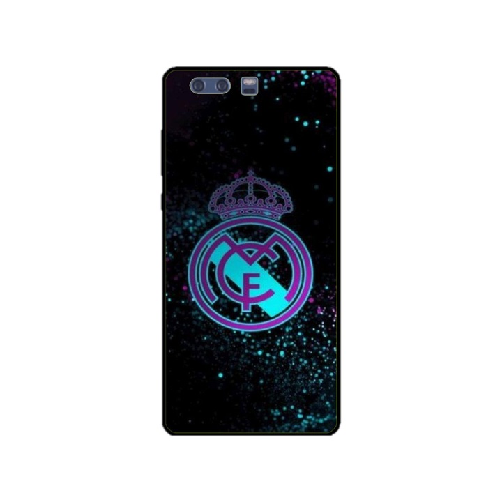 Husa personalizata HQPrint si Folie de Silicon pentru Huawei P10, model Real Madrid #1, multicolor, S1D1M0153