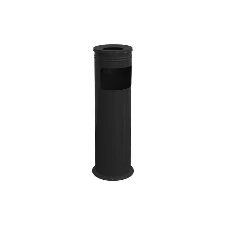 Dayco szemetes, hamutartóval, ø18 x 60 cm, 13 L, fekete