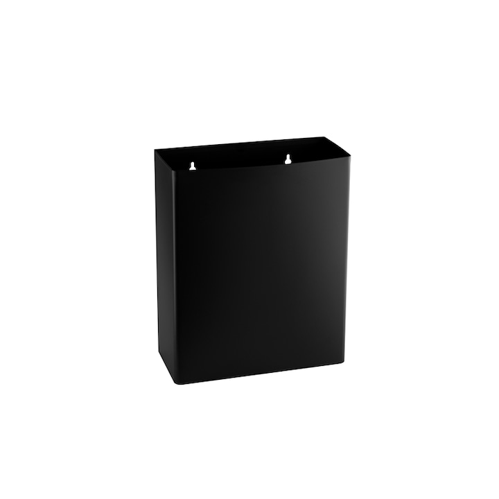 Dayco szemetes, nyitott, fém, 36 x 16 x 44 cm, 23 L, fekete