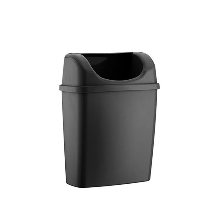 Rulopak kéztörlőkosár, 6 l, fekete