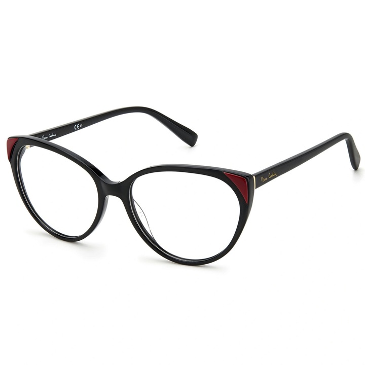 Pierre Cardin, Дамска рамка за очила Cat-Eye, Черно, 54-17-140