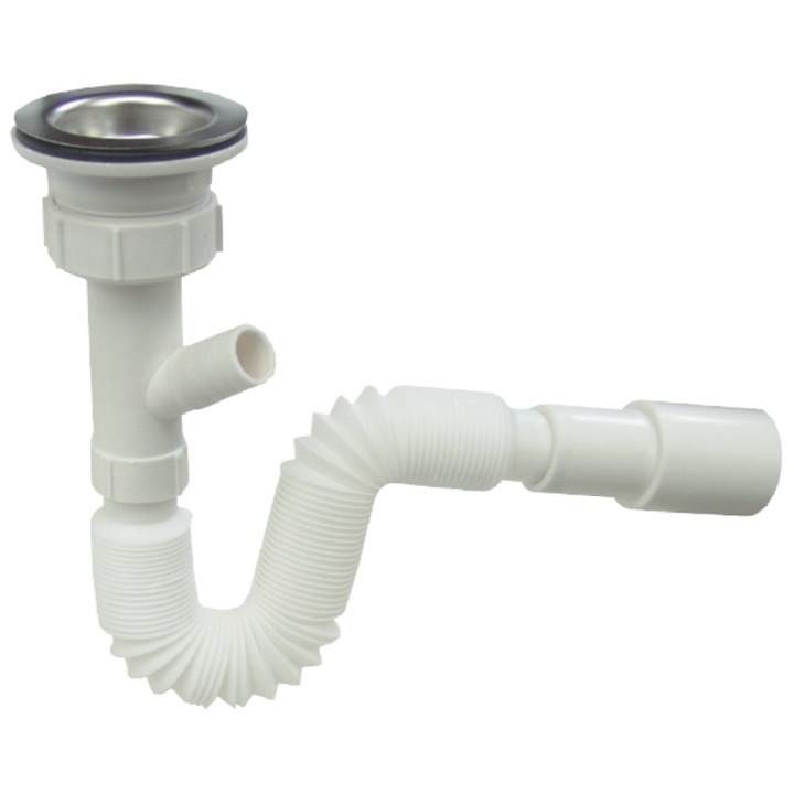 Sifon flexibil pentru masina de spalat, 1"1/2 - 40 mm
