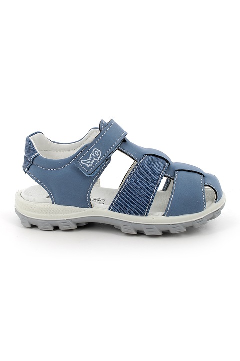Primigi, Sandale de piele ecologica cu velcro, Albastru prafuit, 33 EU