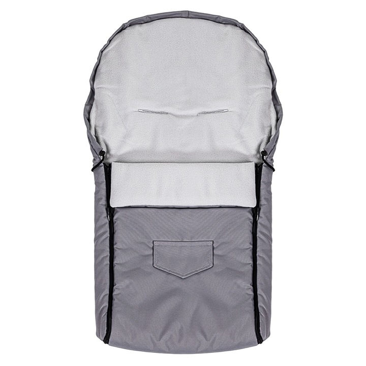 Sac de dormit impermeabil polar Nativo 95x40 cm Gri