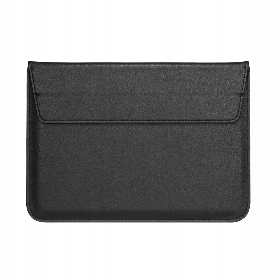 Husa laptop, 4TechGoods, Piele ecologica, Pentru MacBook Pro 16 Inch, Negru