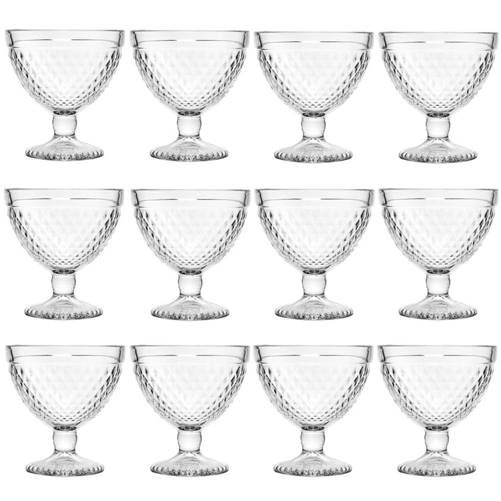 Set 12 cupe inghetata/desert NADIR MARINE, 300ml, D10, 2xh10, 9cm, sticla