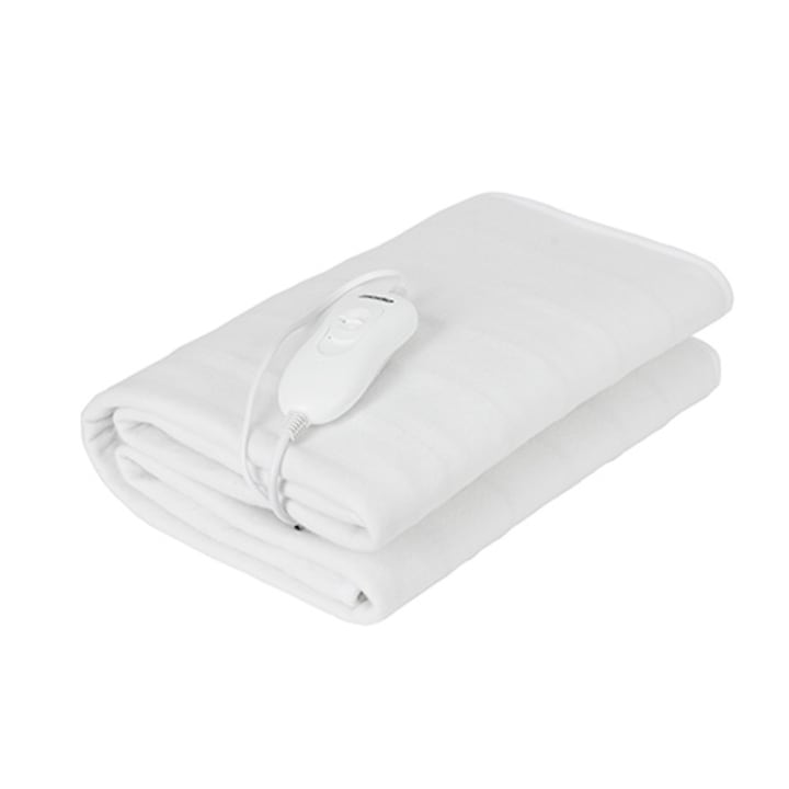 Електрическо одеяло Mesko, Полиестер, 60W, 150x80 см, Бяло