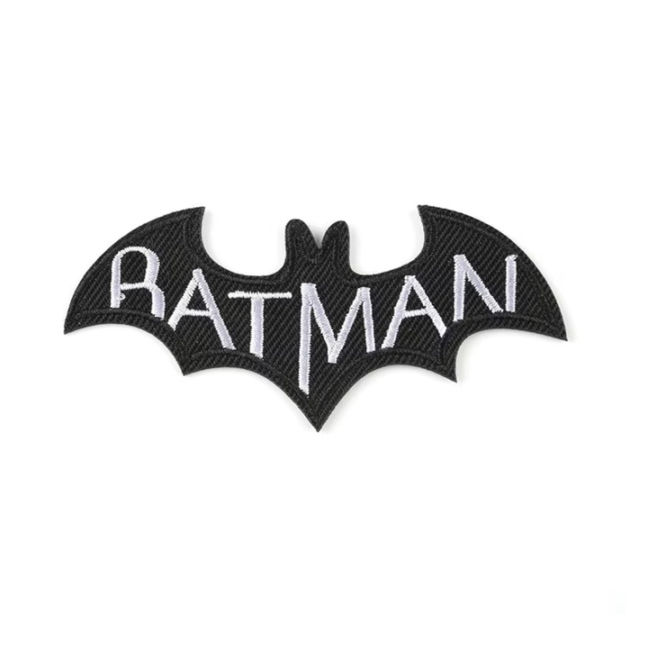 Petic textil Batman, Multicolor, 8 cm x 4 cm, INOVATIX