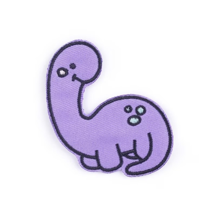 Petic textil Dinozaur, Multicolor, 5.5 cm x 6 cm, INOVATIX