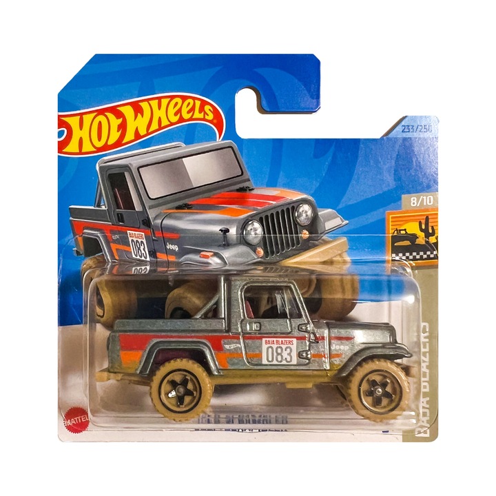 Hot Wheels fémautó, Jeep Scrambler, 1:64, szürke
